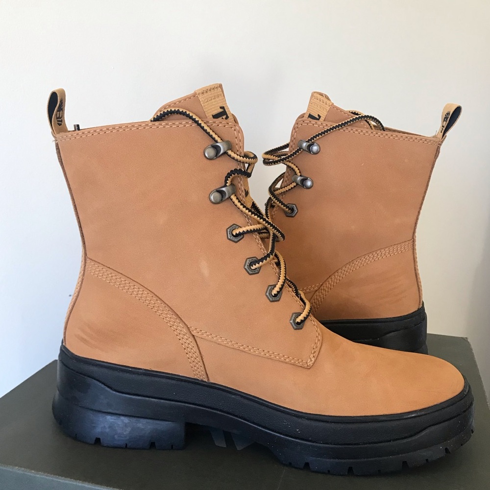 Timberland Malynn EK Mid Waterproof Lace-up Platform Ankle Boots, size 10 - Picture 12 of 16